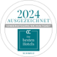 Siegel für ausgezeichnete Hotels im Jahr 2024.