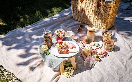 Cozy picnic outdoors
