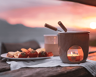 Cozy picnic outdoors