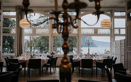 Elegant restaurant with a view