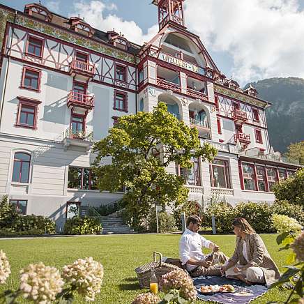 Hotel im Frühling