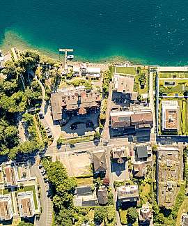 Luftaufnahme eines Küstengebiets