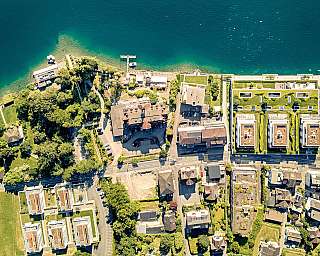 Luftaufnahme eines Küstengebiets