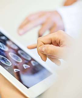Medizinische Bildgebung auf Tablet