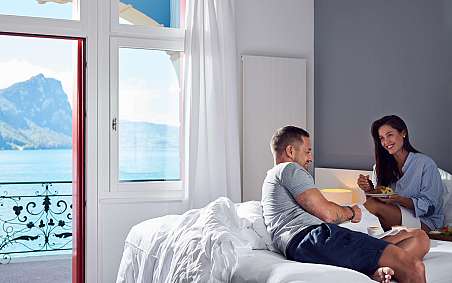 Enjoy breakfast with a view